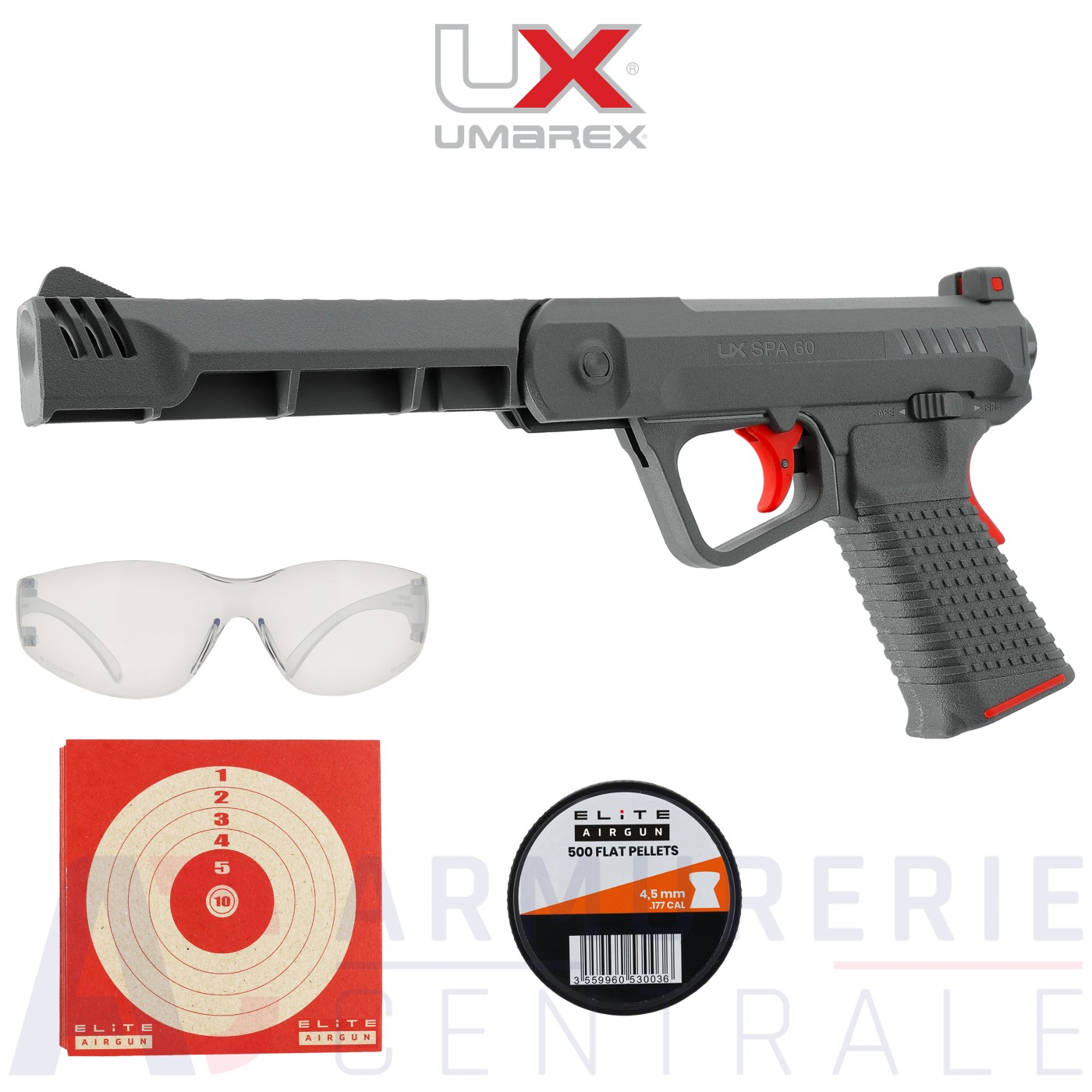 Pistolet &agrave; plomb Umarex SPA 60 - 4.5mm (3 joules)