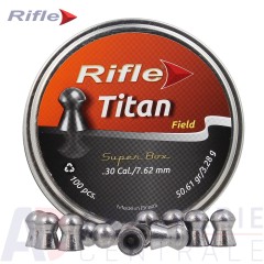 Boite de 100 Plombs Rifle Titan Field - 7.62mm / .30 (3.28 grammes)