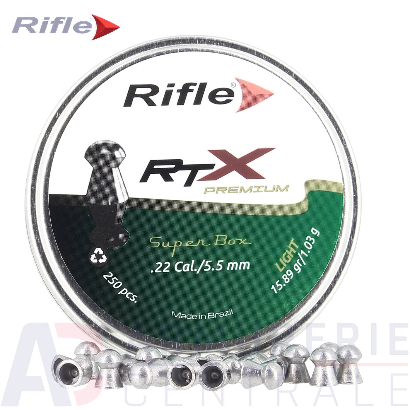 250 Plombs Rifle RTX Premium Light - 5.5mm (1.03 grammes)