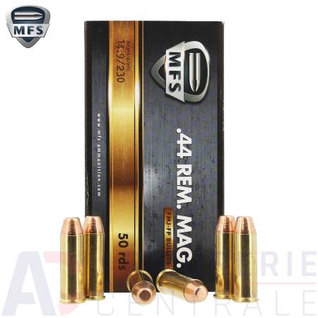 50 Cartouches MFS FMJ-FP - 44 Rem Mag (230 gr)