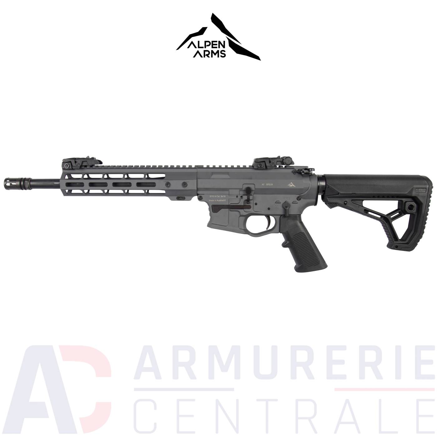 Carabine Alpen Arms STG9 12.5" Sniper grey - 9x19 Carabine Alpen Arms STG9 12.5" Sniper grey - 9x19