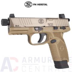 Pistolet FN Herstal 502 Tactical FDE fileté - 22LR