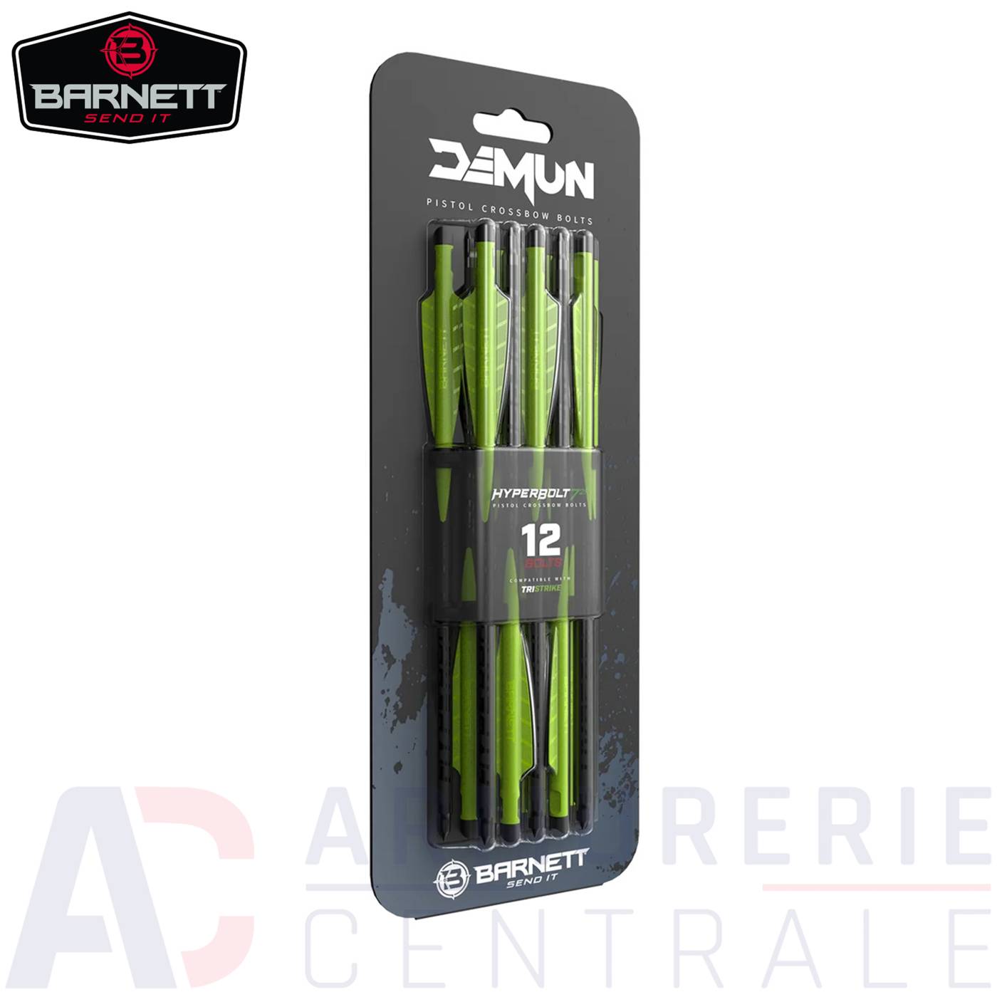 12 mini fl&egrave;ches Barnett Hyperbolt 7" pour arbal&egrave;te 