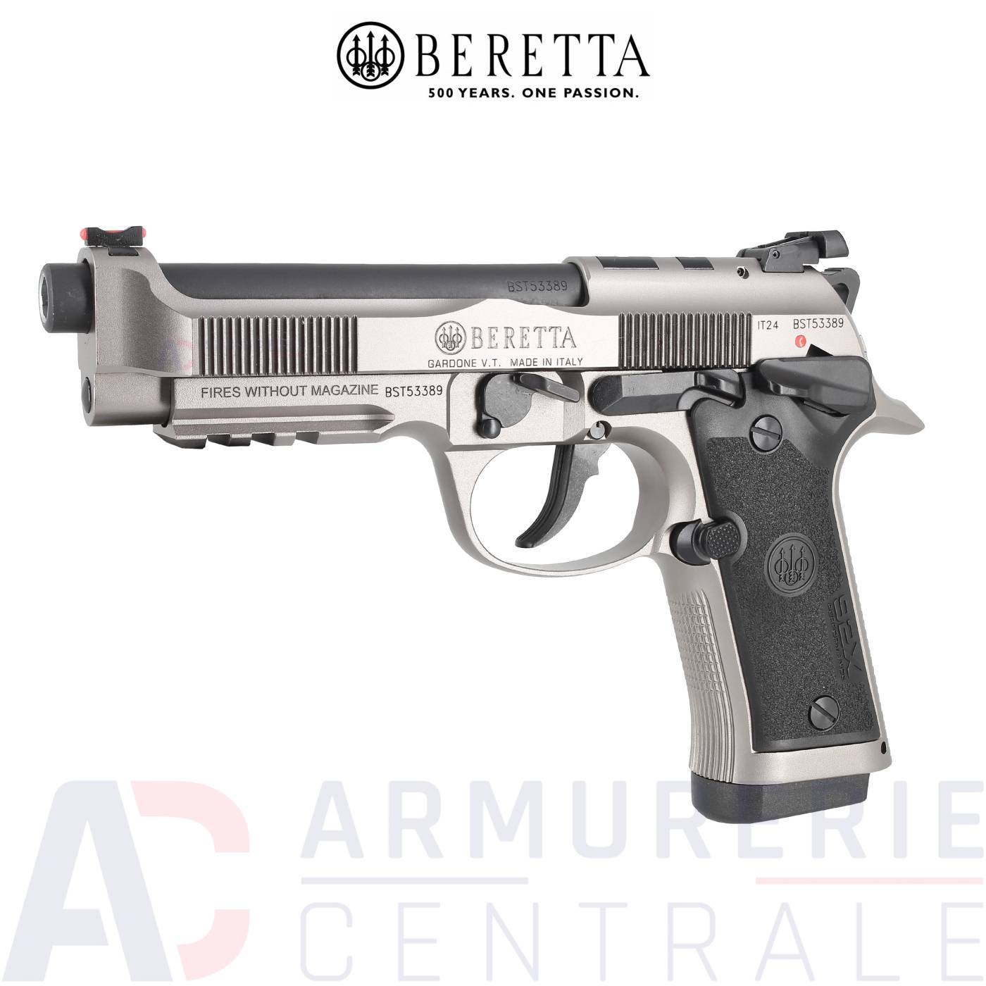 Beretta 92X Performance Optic Ready Chrome - 9x19 Beretta 92X Performance Optic Ready Chrome - 9x19