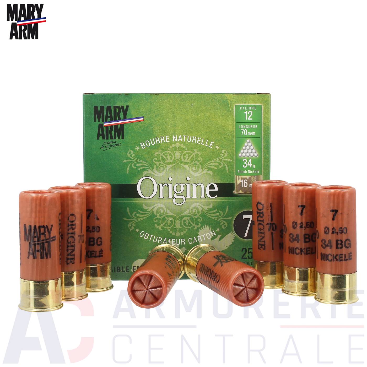 25 cartouches Mary Arm Origine N&deg; 7 - 12/70 (34 g)