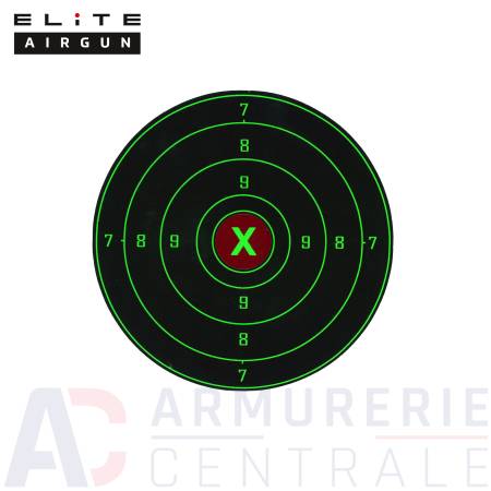 Lot de 100 cibles réactives Elite Airgun vert Ø10cm