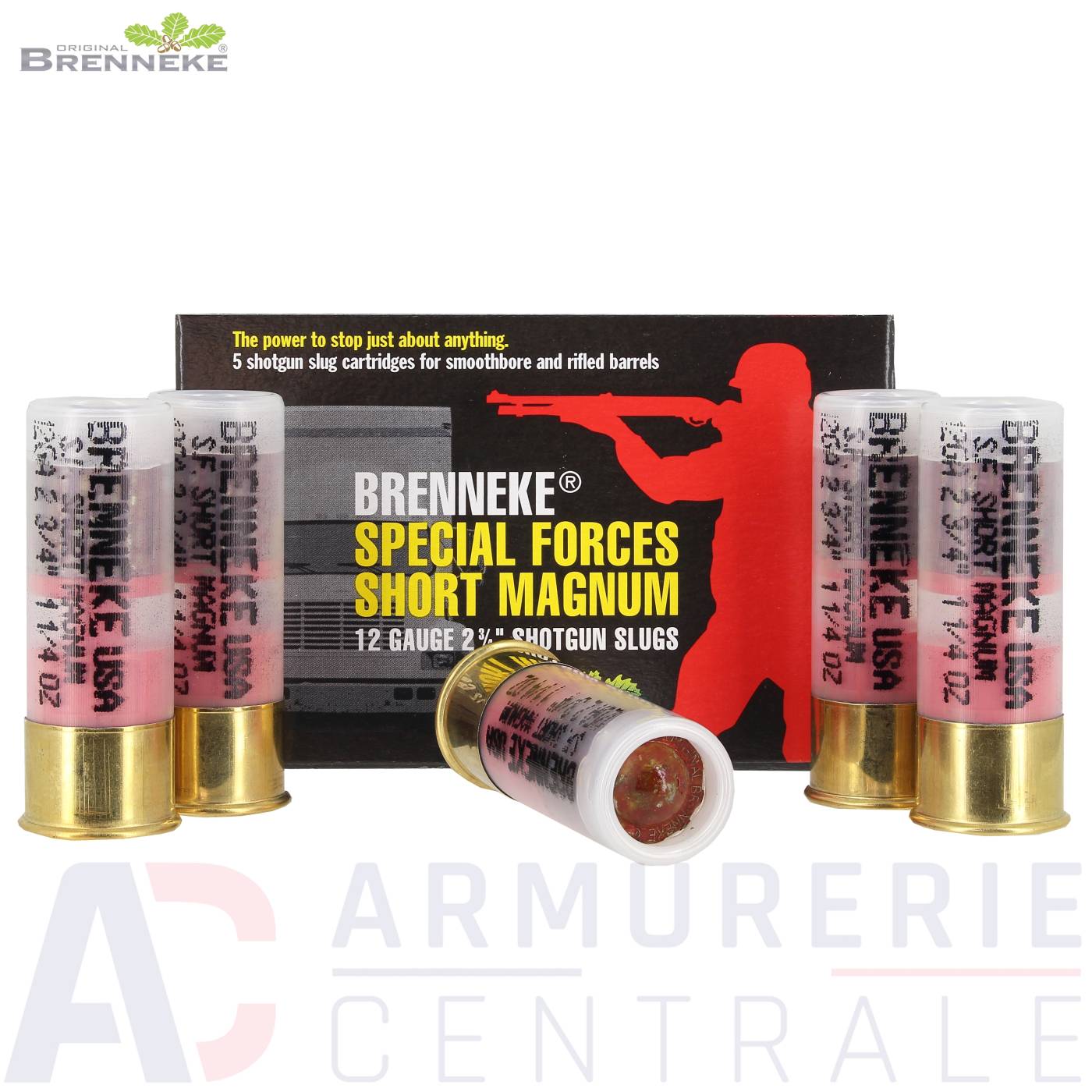 Boite de 5 cartouches Brenneke Special Force Short Magnum 12/70 Boite de 5 cartouches Brenneke Special Force Short Magnum 12/70