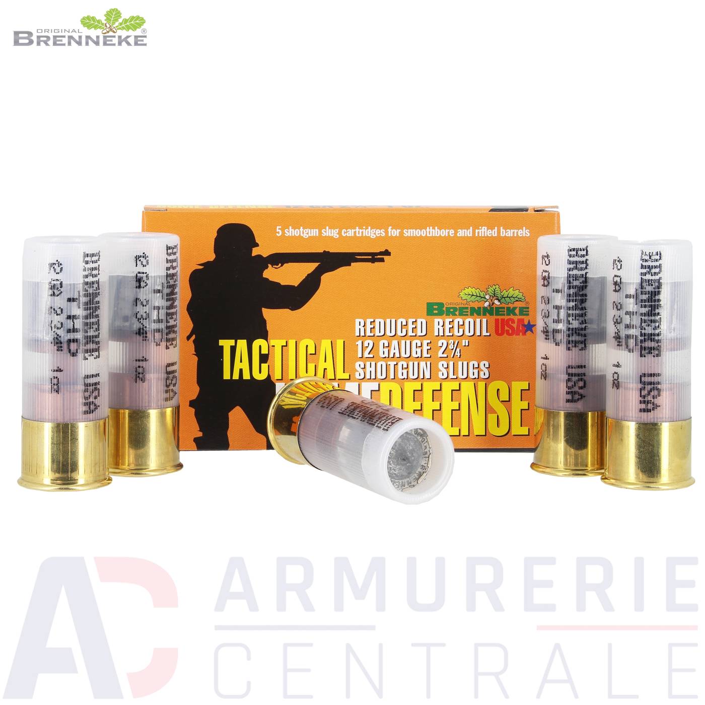 5 cartouches Brenneke Tactical Home Defense 12/70