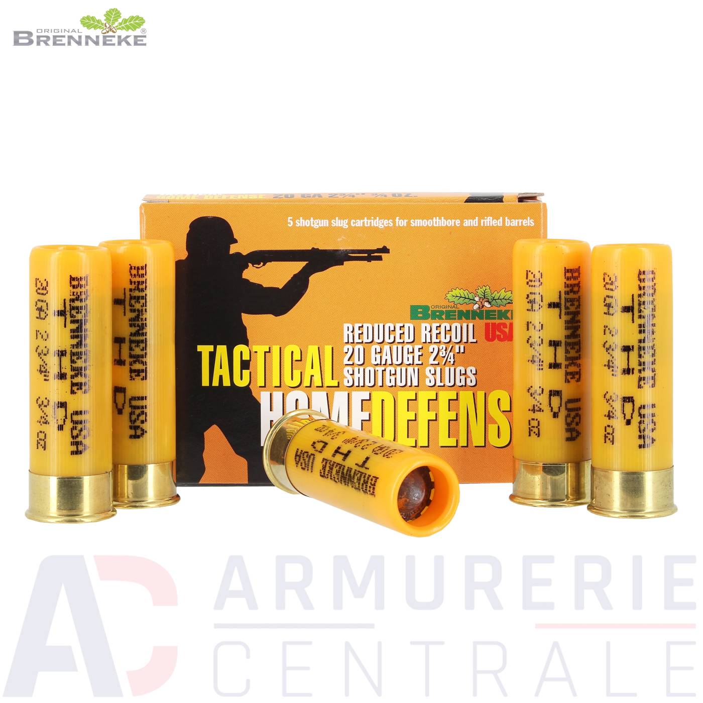 Boite de 5 cartouches Brenneke Tactical Home Defense 20/70 Boite de 5 cartouches Brenneke Tactical Home Defense 20/70