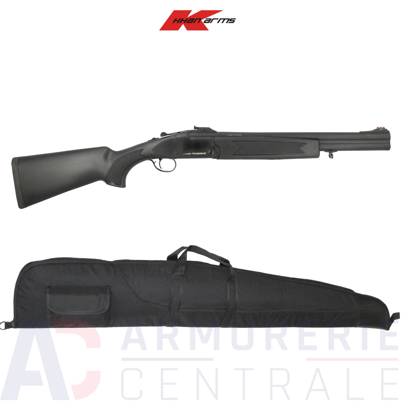 Fusil Khan Arms Traqueur Synthétique - 12/76 Fusil Khan Arms Traqueur Synthétique - 12/76