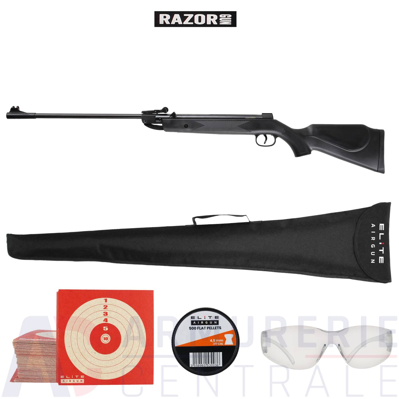 Carabine à plomb Razor Gun B2 Black - 4,5 mm (13 Joules) Carabine à plomb Razor Gun B2 Black - 4,5 mm (13 Joules)