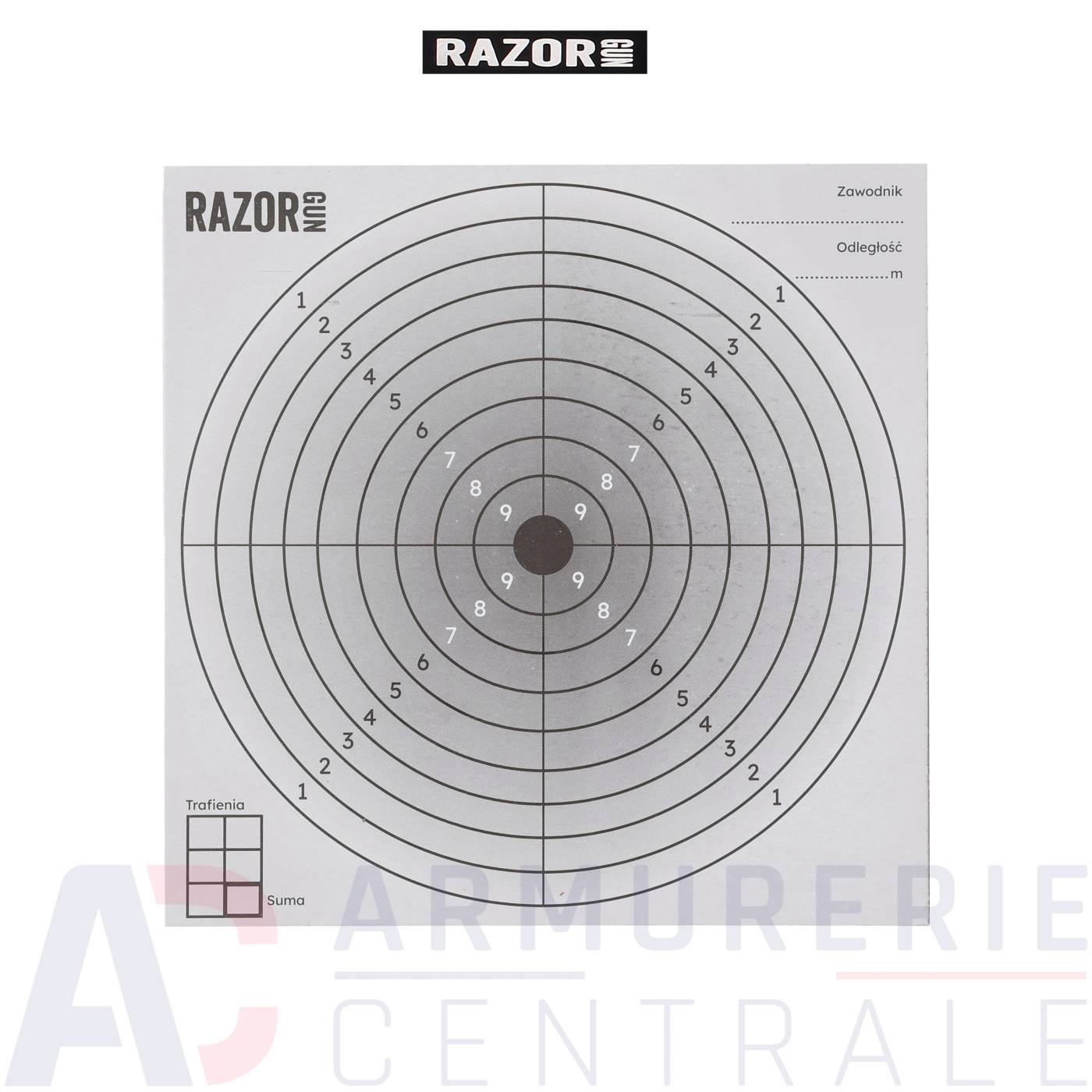 Lot de 100 cibles Razor Gun 14x14 cm Lot de 100 cibles Razor Gun 14x14 cm
