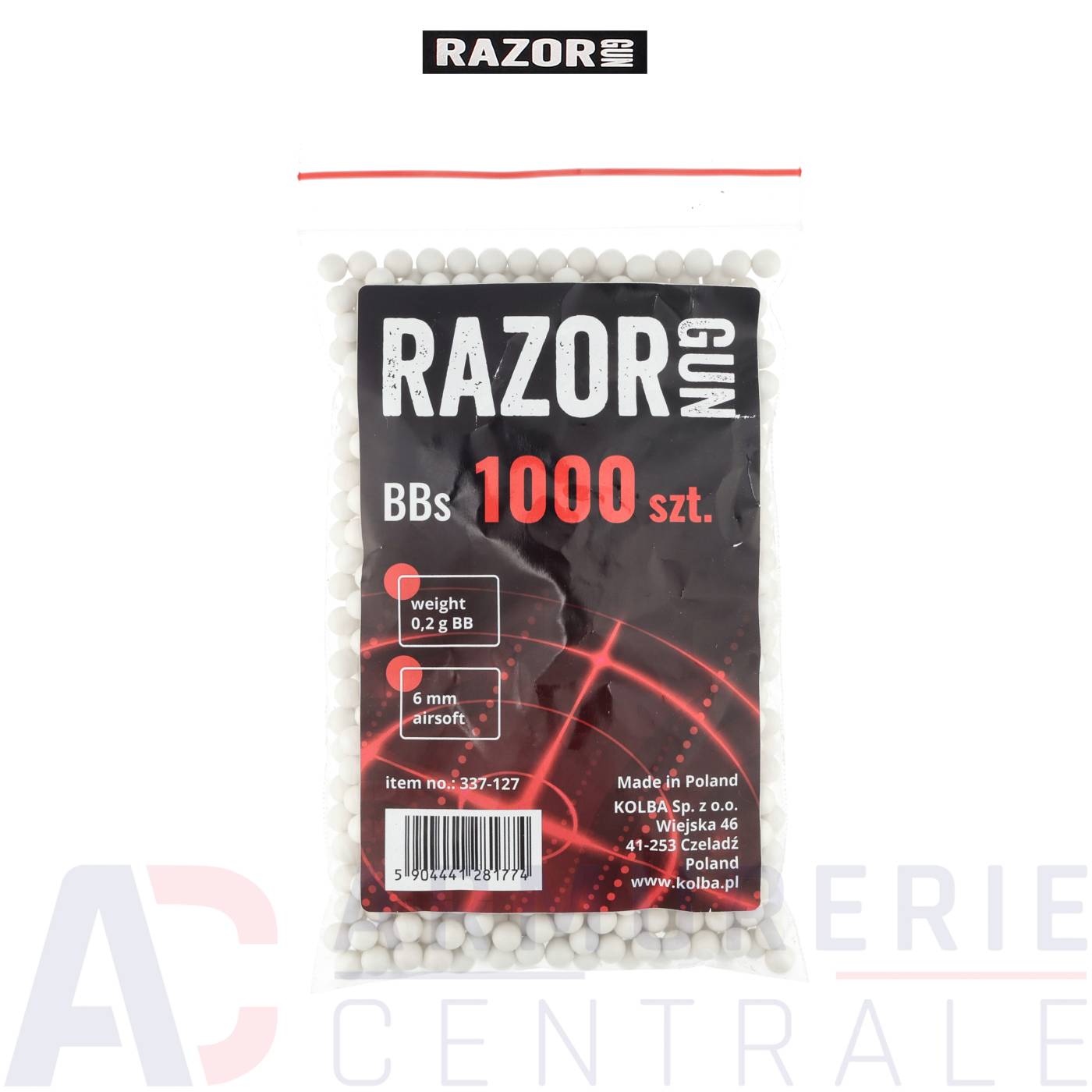Sachet de 1000 billes Razor Gun - 6mm (0.2 g)