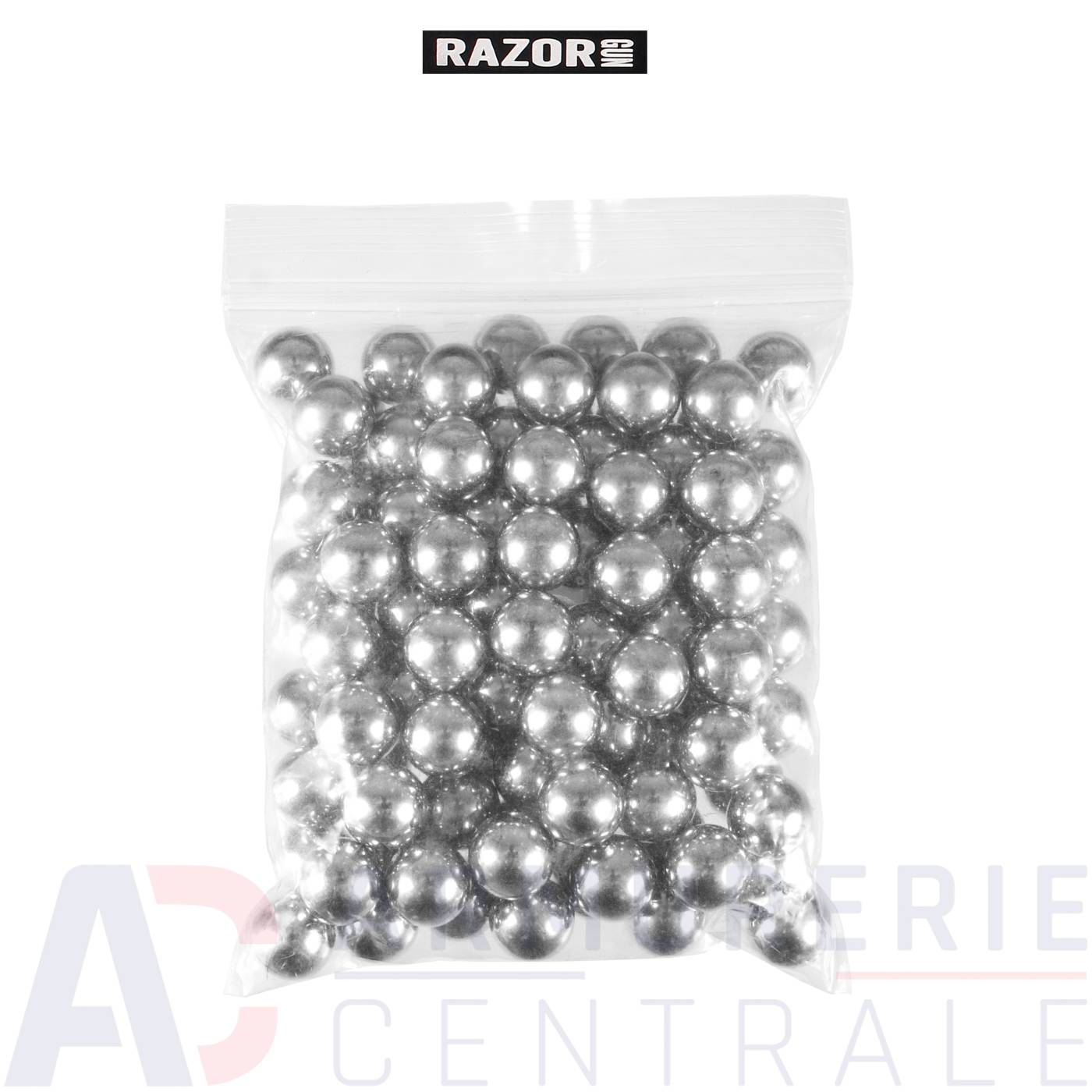 Sachet 100 billes acier Razor Gun Steel Balls - 10mm