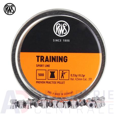 500 plombs RWS Training Sport Line - 4,5mm (8,2 gr)