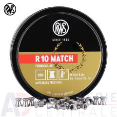 500 plombs RWS R10 Match - 4,5mm (8,2 gr)