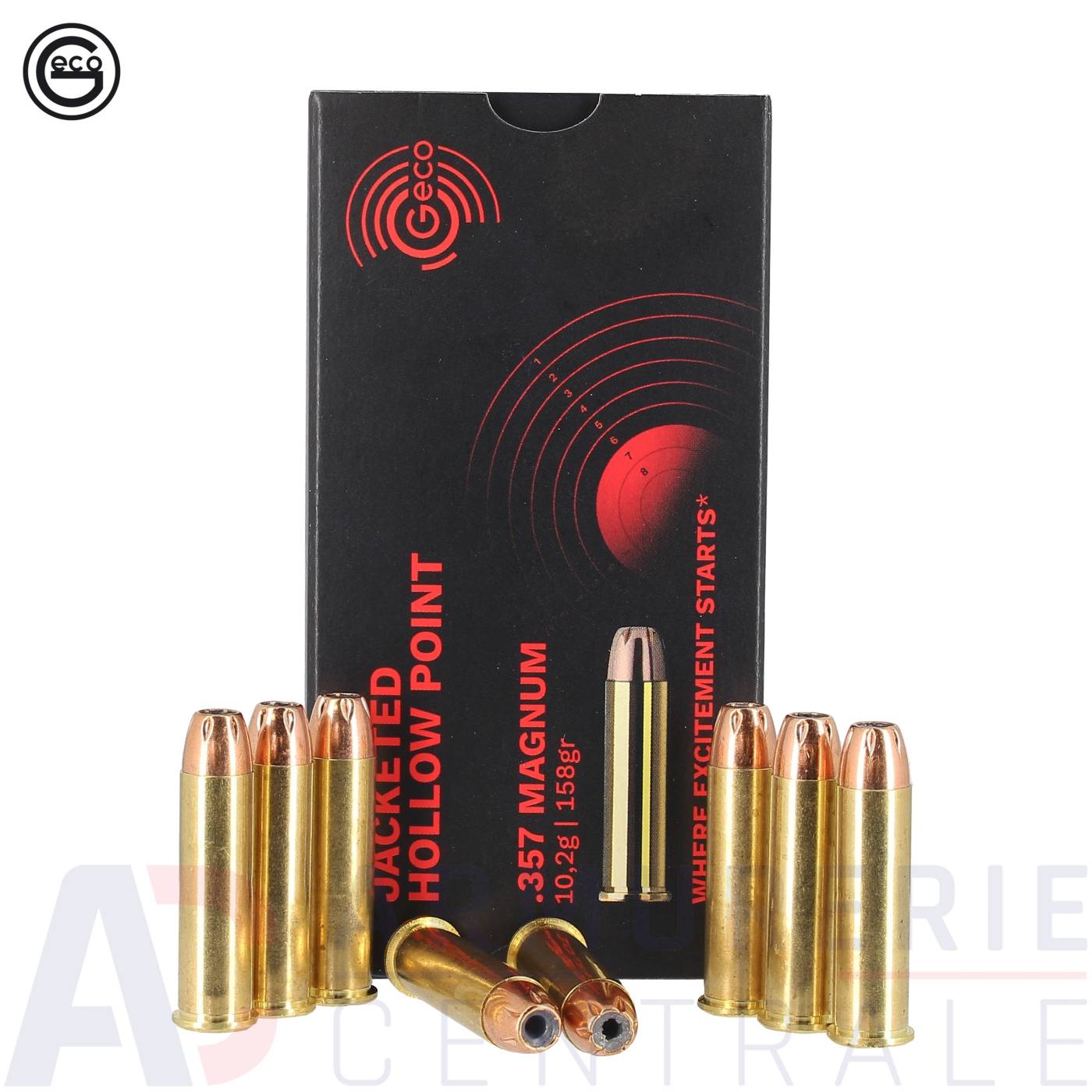50 cartouches Geco JHP - 357 magnum (158 gr) 50 cartouches Geco JHP - 357 magnum (158 gr)