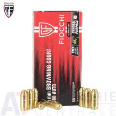 50 cartouches Fiocchi FMJ - 9mm Court / 380 ACP (95 gr)