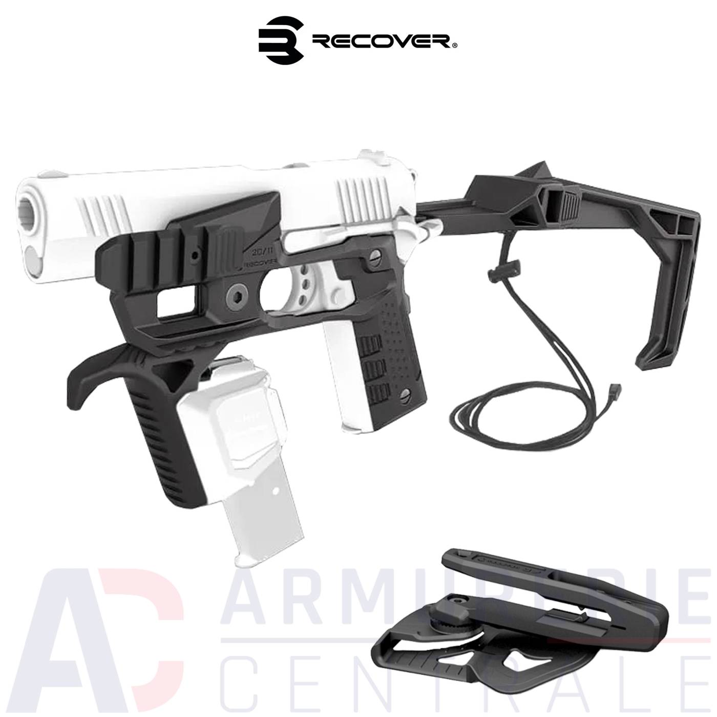 Kit stabilisateur Recover 20/11UR Pour 1911 Noir Kit stabilisateur Recover 20/11UR Pour 1911 Noir