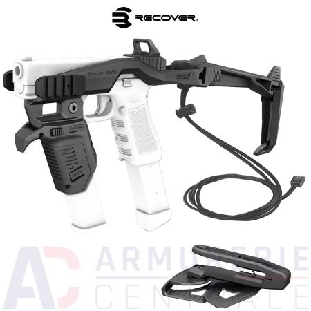 Kit stabilisateur Recover 20/21MG pour Glock 45 Noir