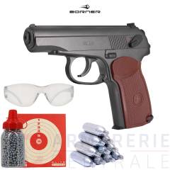 Pistolet Borner PM49 CO2 - 4,5 mm BB'S (3 Joules)