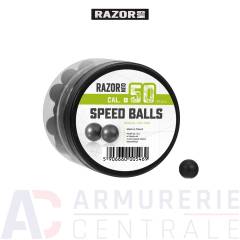 Boite de 50 balles caoutchouc Razor Gun Speed Balls - .50