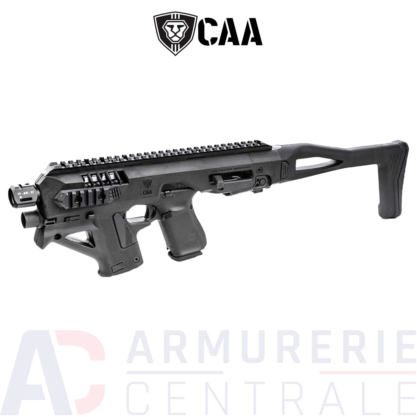 Crosse CAA Tactical Micro Roni G4X Noir pour Glock Crosse CAA Tactical Micro Roni G4X Noir pour Glock