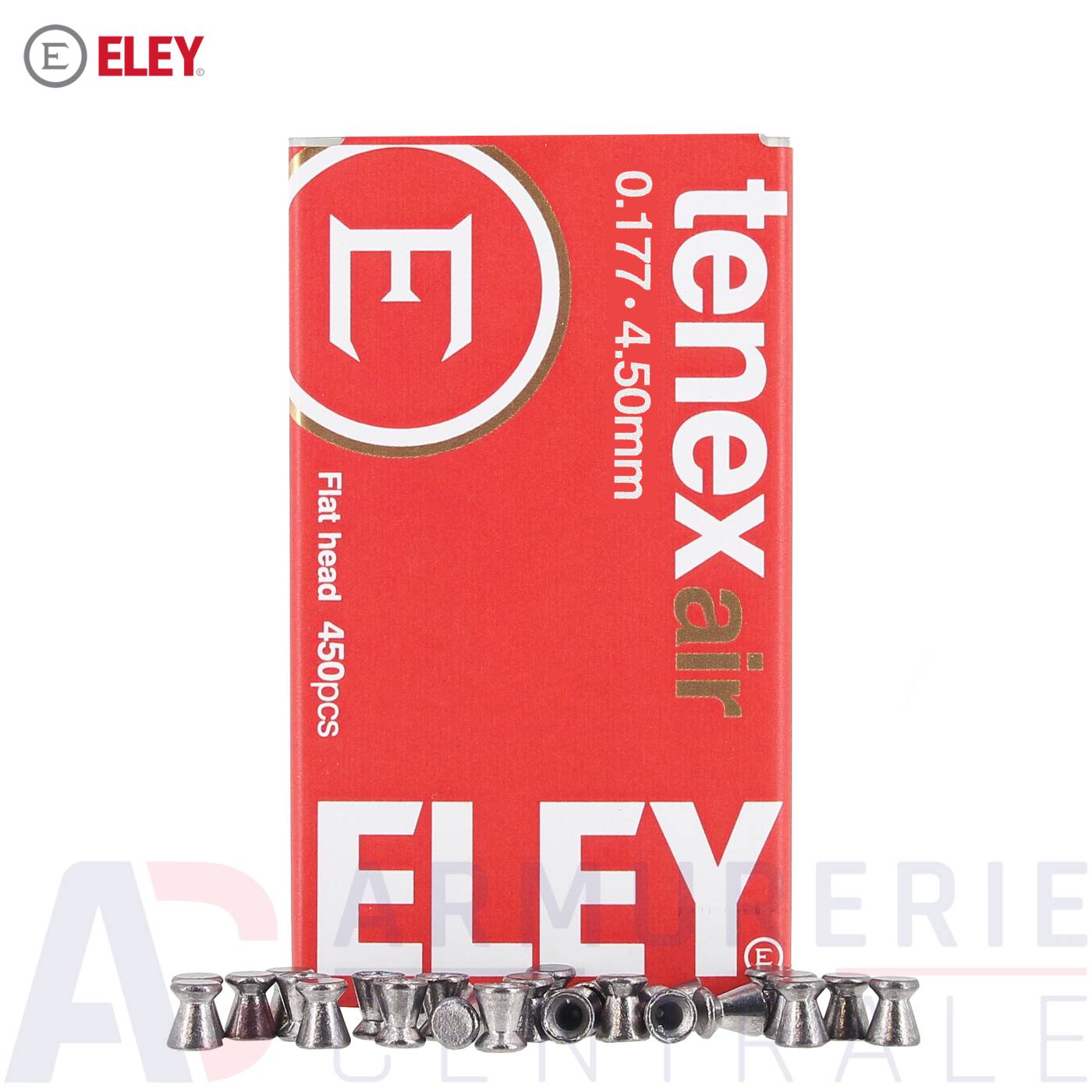 Boite de 450 plombs ELEY Tenex Air - 4.50 mm Boite de 450 plombs ELEY Tenex Air - 4.50 mm