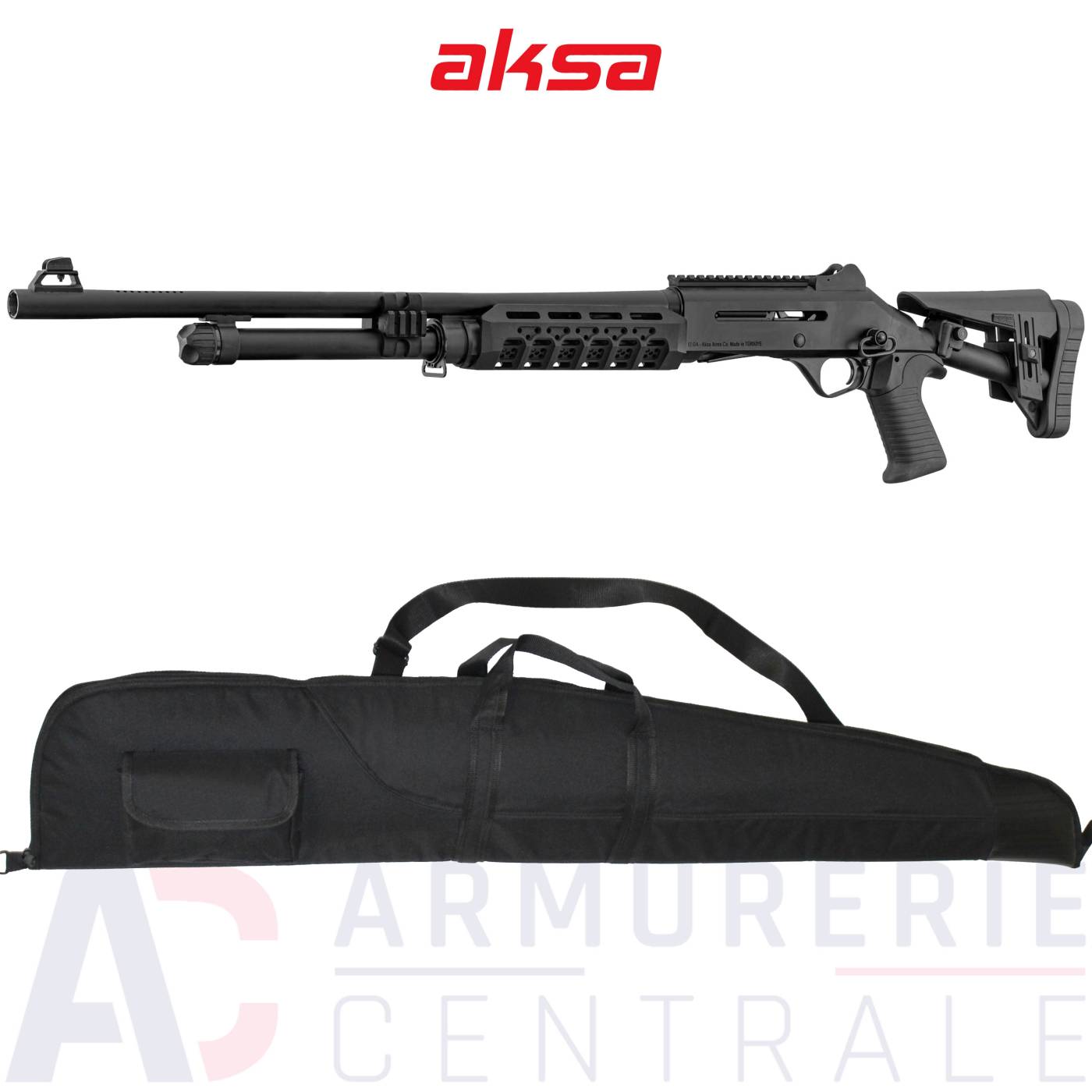 Fusil semi automatique Aksa Arms S4 Black - 12/76