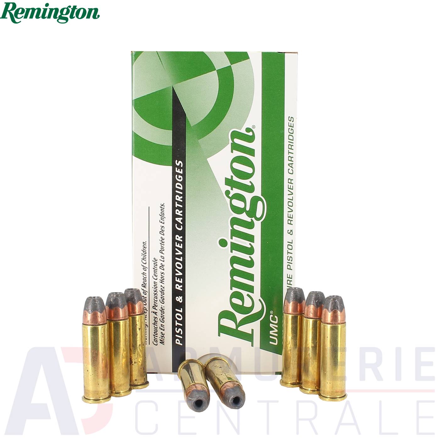 50 cartouches Remington UMC 125 grains SJHP - 38 Special