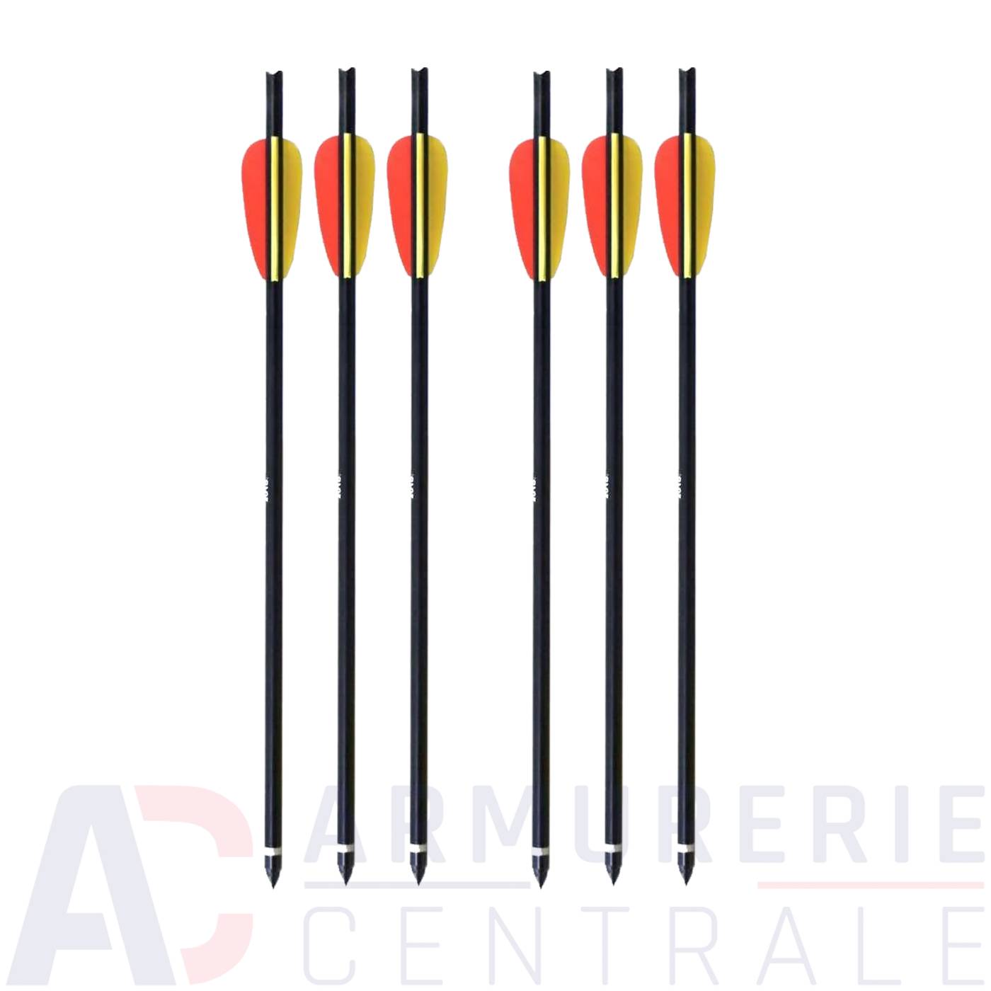 6 fl&egrave;ches d'arbal&egrave;te Man Kung 14"