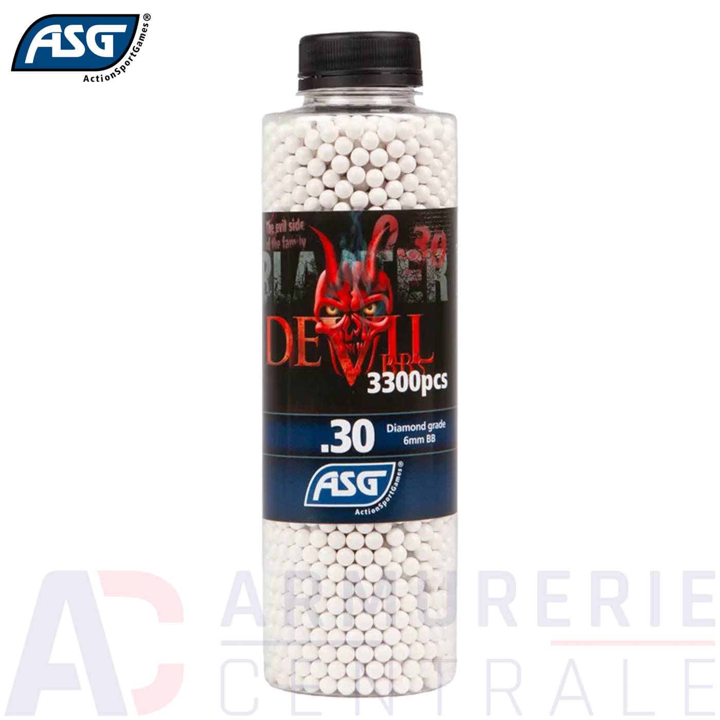 3300 billes ASG Blaster Devil 0.30g Airsoft - 6mm