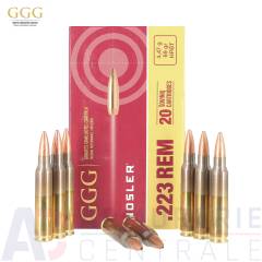 20 Cartouches GGG Nosler HPBT - 223 Remington (69gr)