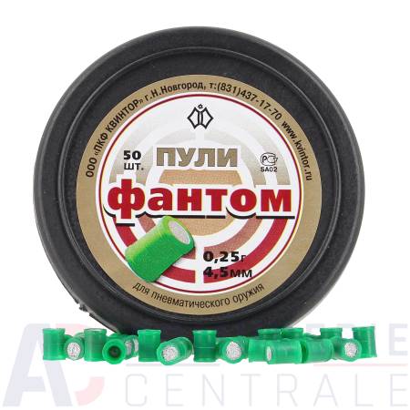 50 plombs explosifs Kvintor Fantom - 4.5mm