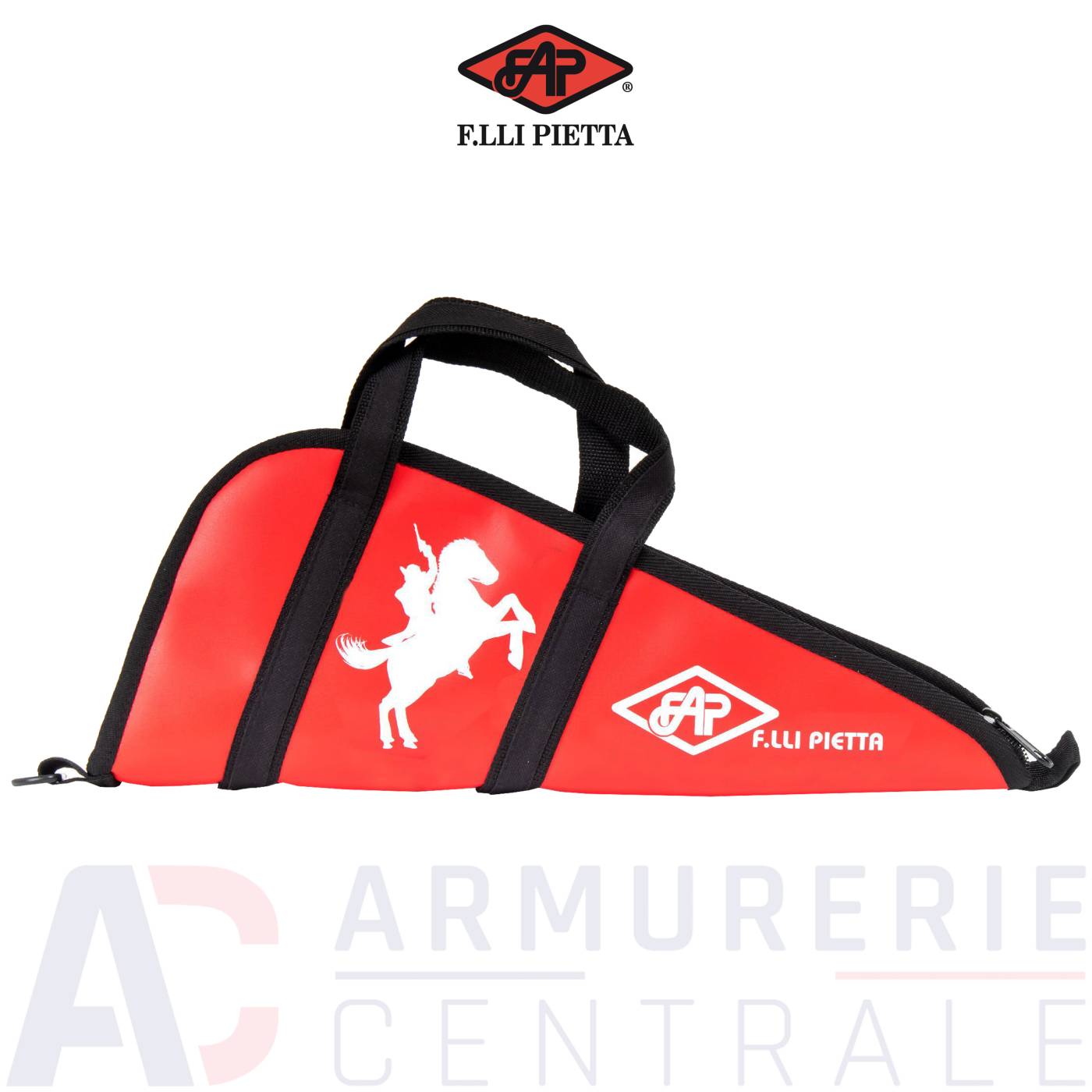 Housse de transport Pietta Revolver poudre noire rouge Housse de transport Pietta Revolver poudre noire rouge