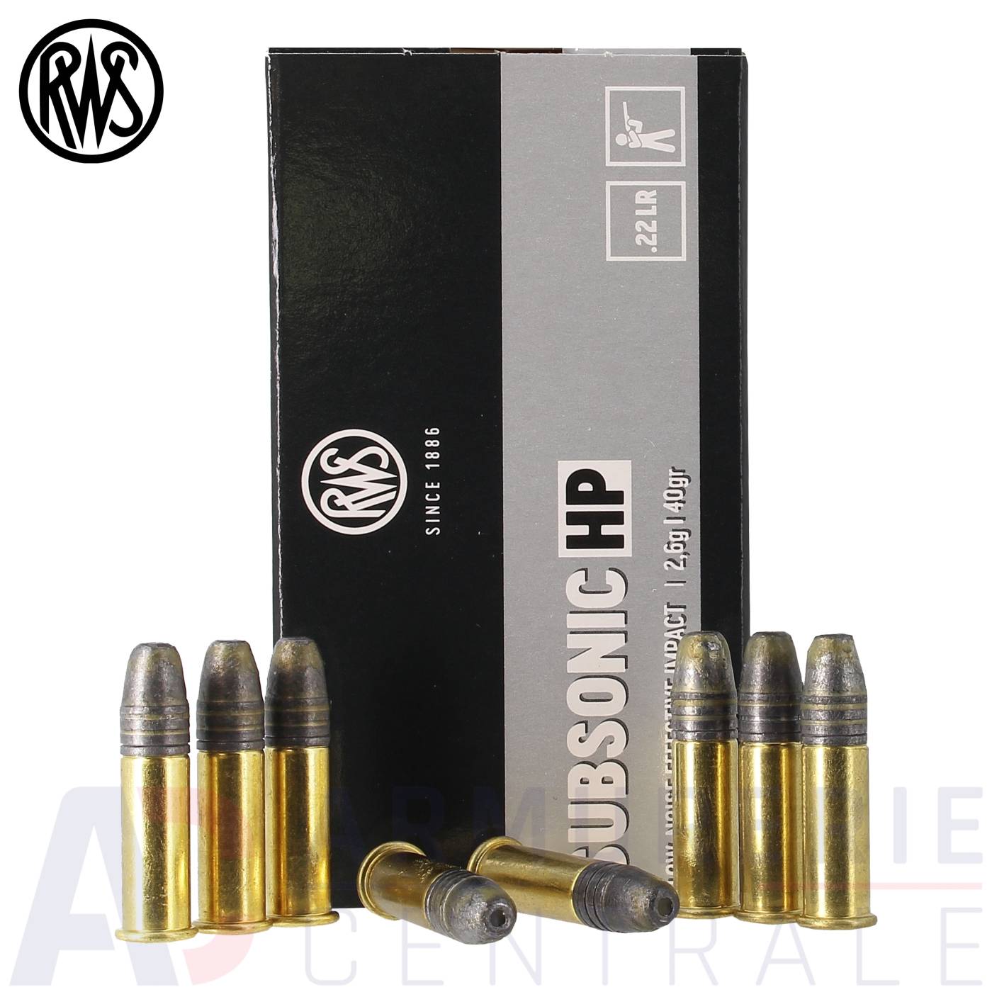 50 munitions RWS Field Line Subsonic HP - 22LR 50 munitions RWS Field Line Subsonic HP - 22LR