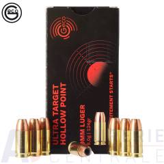 50 munitions Geco Ultra Target Hollow Point 124 grains - 9x19