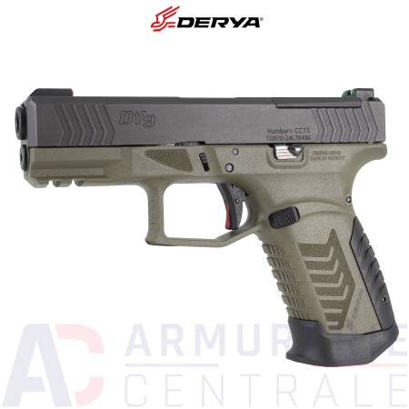 Pistolet Derya Arms DY9 Noir Vert Optics Ready - 9x19