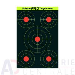 10 cibles de tir réactives Splatter Pro Targets - 45x30cm 
