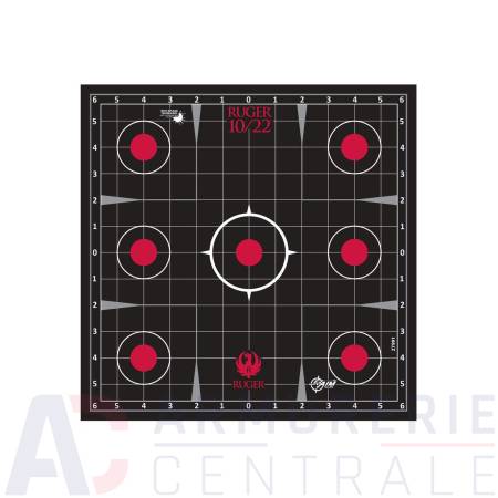 5 cibles réactives adhésives Ruger Splash 10/22