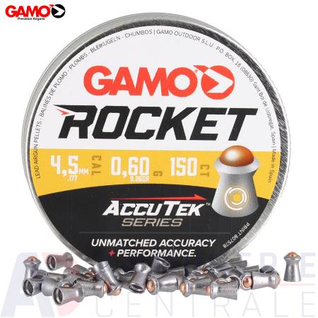 Gamo Rocket plombs tête acier 4,5mm