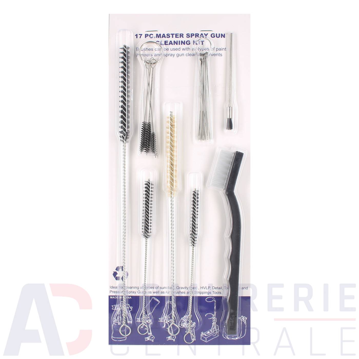 Kit de nettoyage Blackstorm 17 pièces (9mm/ 45ACP) Kit de nettoyage Blackstorm 17 pièces (9mm/ 45ACP)