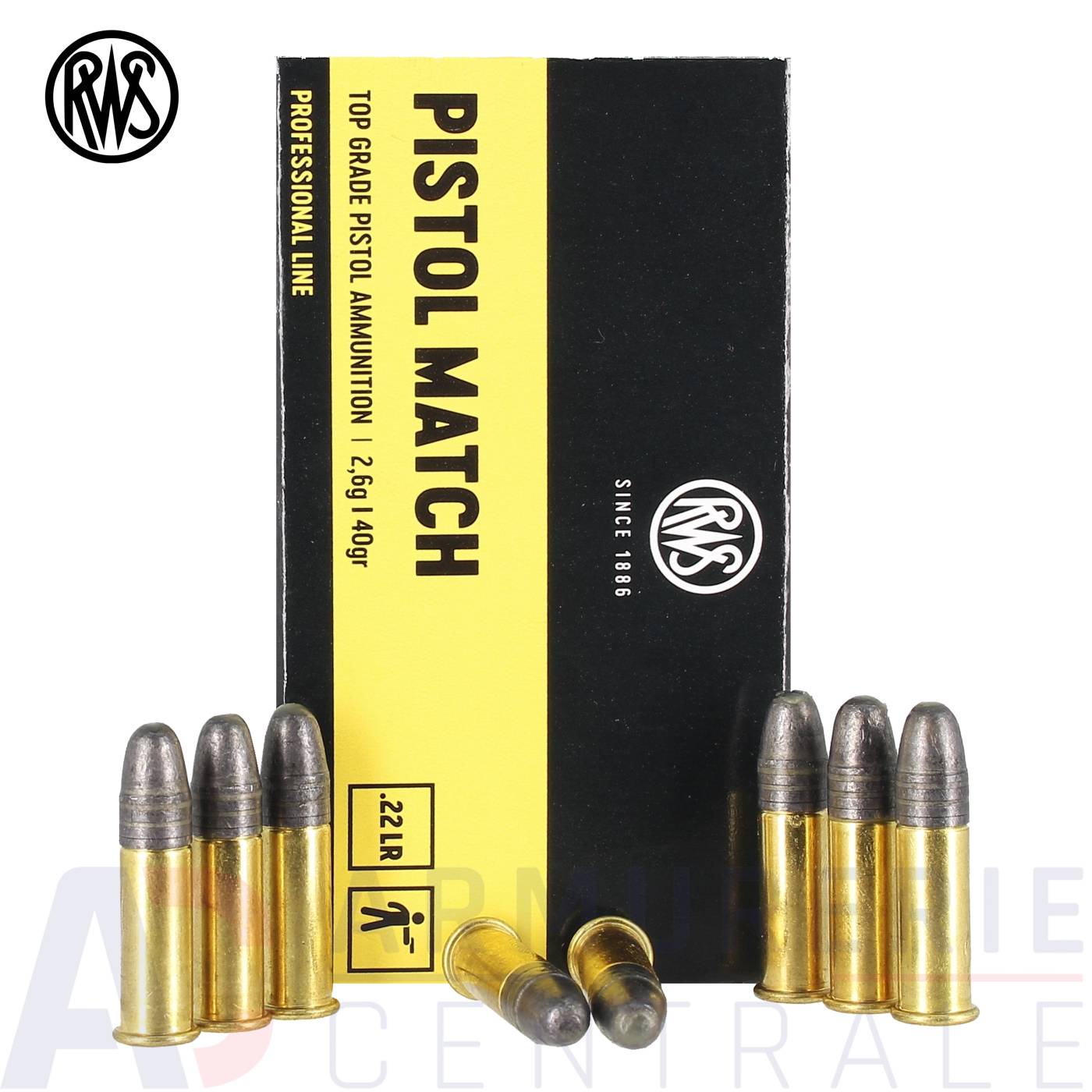 50 balles RWS Pistol Match - 22LR