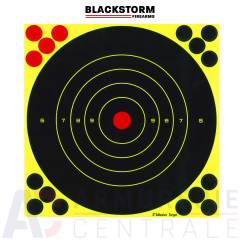 25 cibles de tir réactives Blackstorm 20x20cm