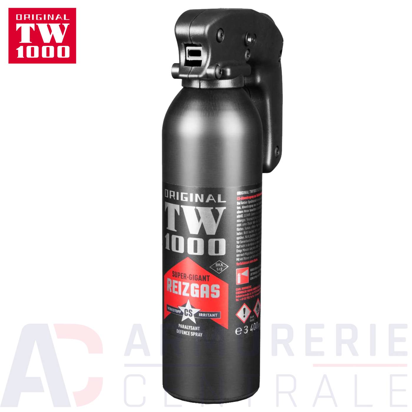 Spray de d&eacute;fense TW1000 Super-Gigant CS 400ml
