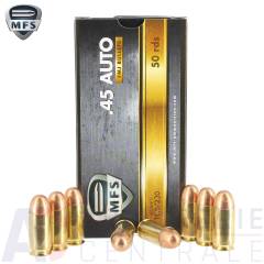 50 Cartouches MFS RN FMJ 230 Grains - 45 ACP