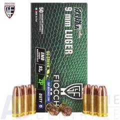 50 cartouches Fiocchi Green Mamba EMB 93 grains - 9x19