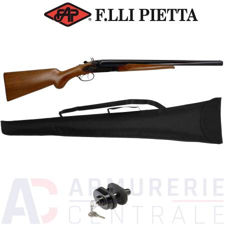 Fusil Pietta Juxtaposé Hurricane Jaspe crosse...