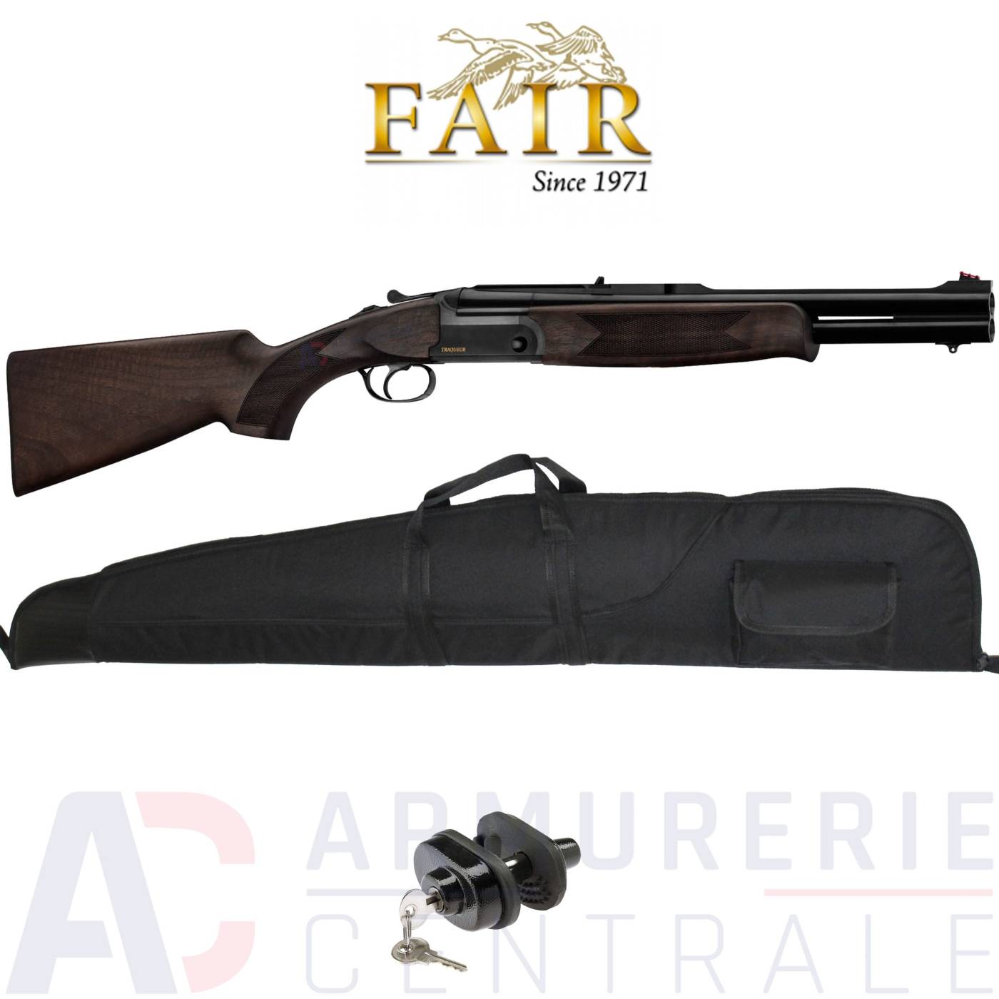 Fusil Fair Superposé Traqueur Slug DC111MT 12/76 Fusil Fair Superposé Traqueur Slug DC111MT 12/76