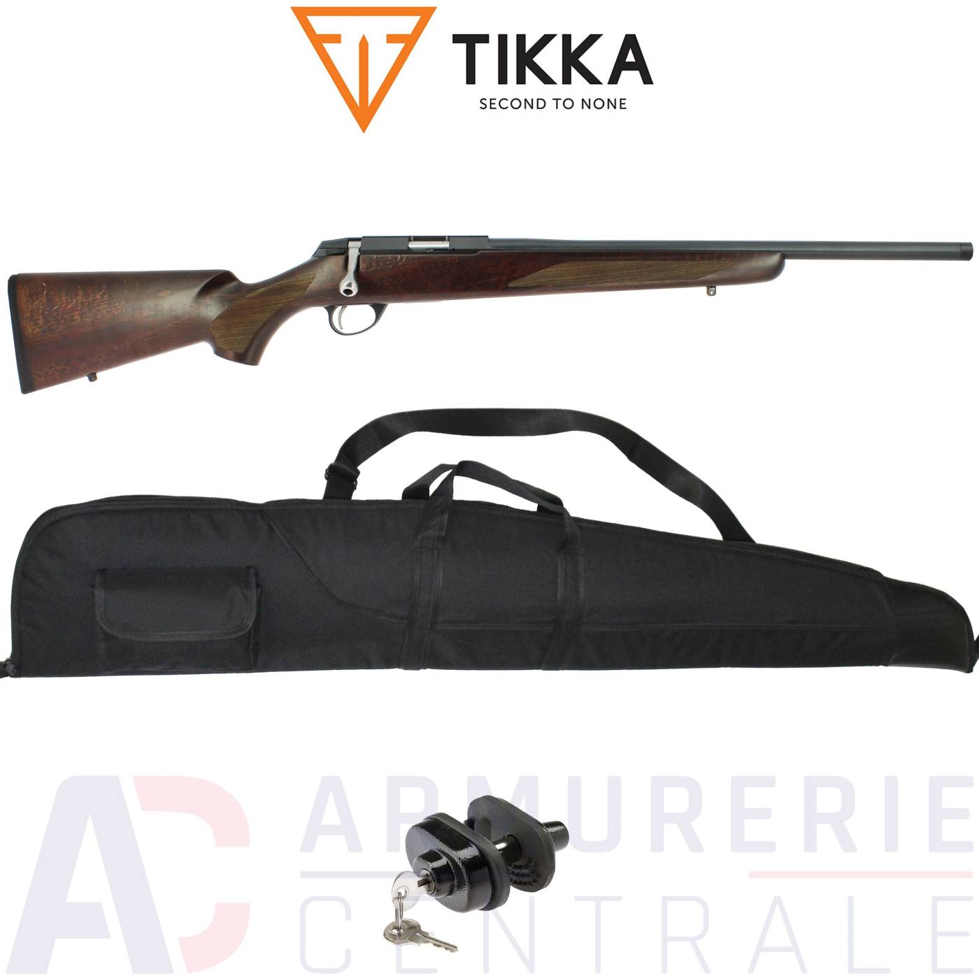 Carabine &agrave; verrou Tikka T1X Hunter bois - 22LR